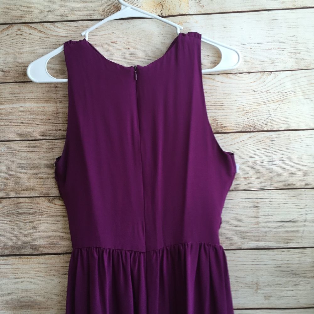 ‎AMOUR VERT IVONNE DRESS IN PURPLE SILK - Picture 7 of 11